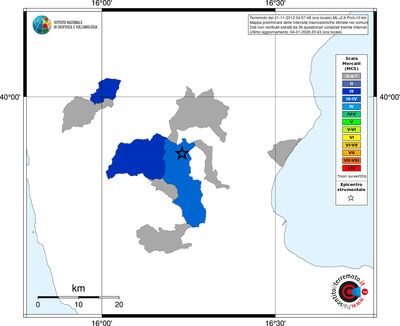 Mappa MCS - territori comuni