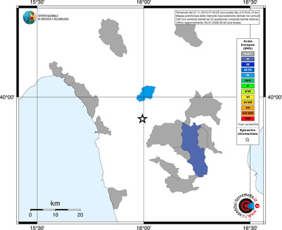 Mappa EMS - territori comuni