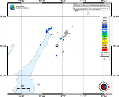 Mappa EMS - territori località