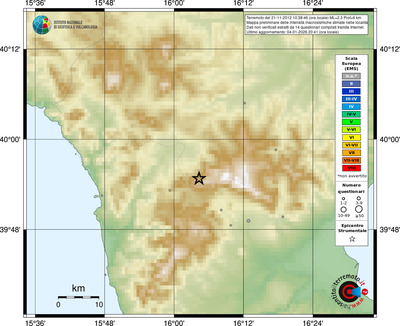 Mappa EMS - località