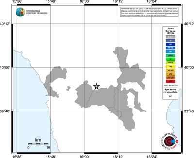 Mappa EMS - territori comuni