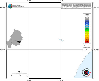 Mappa EMS - territori comuni
