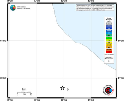 Mappa EMS - territori località