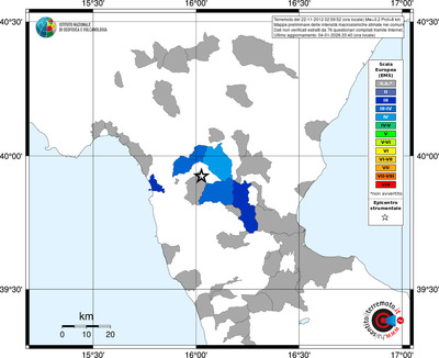 Mappa EMS - territori comuni