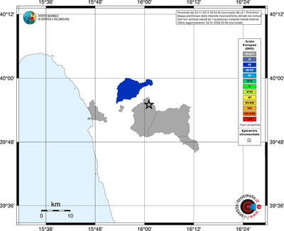 Mappa EMS - territori comuni