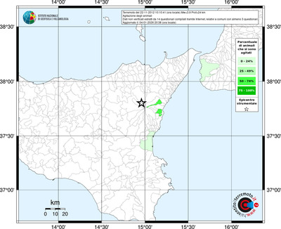 Mappa territorio comunale con almeno 3 questionari