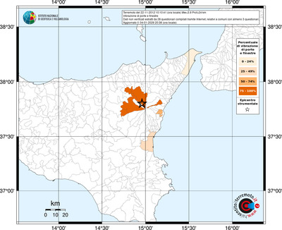 Mappa territorio comunale con almeno 3 questionari