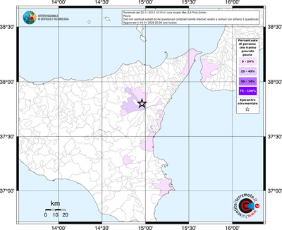 Mappa territorio comunale con almeno 3 questionari