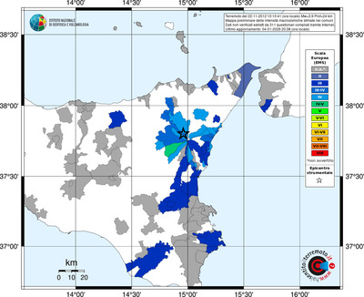 Mappa EMS - territori comuni
