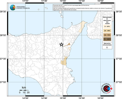 Mappa territorio comunale con almeno 3 questionari