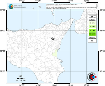 Mappa territorio comunale con almeno 3 questionari