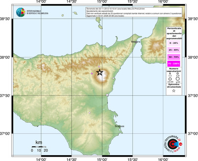 Mappa comuni con almeno 3 questionari