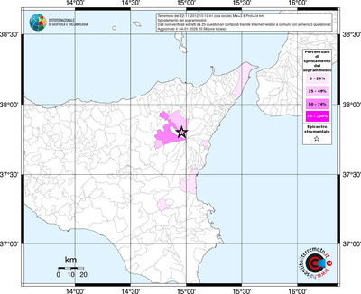 Mappa territorio comunale con almeno 3 questionari