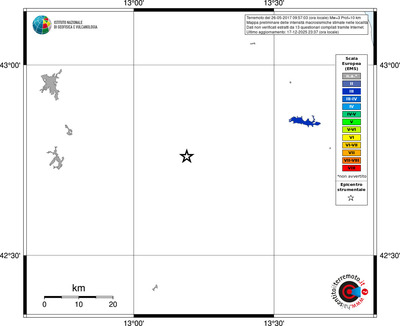 Mappa EMS - territori località
