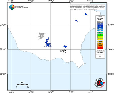 Mappa EMS - territori località