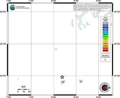 Mappa EMS - territori località