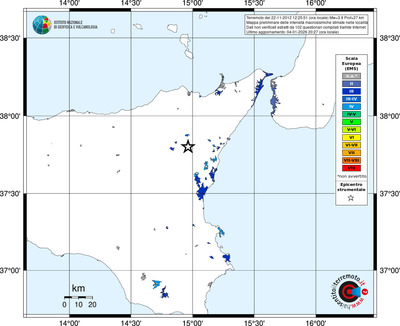 Mappa EMS - territori località