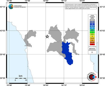 Mappa EMS - territori comuni