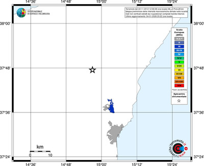 Mappa EMS - territori località