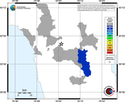 Mappa EMS - territori comuni