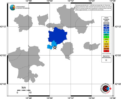 Mappa EMS - territori comuni