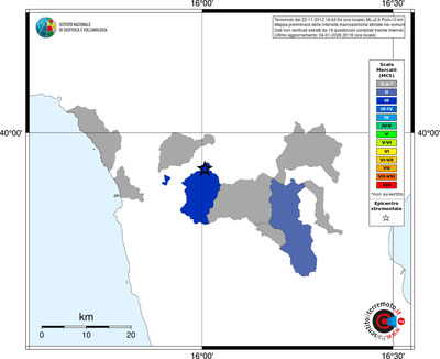 Mappa MCS - territori comuni