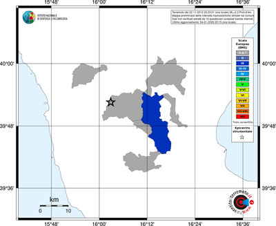 Mappa EMS - territori comuni