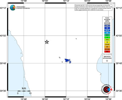 Mappa EMS - territori località