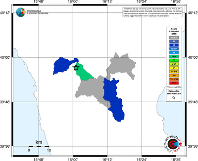 Mappa EMS - territori comuni