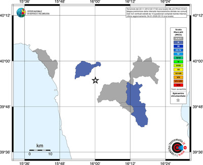 Mappa MCS - territori comuni