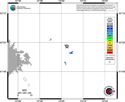 Mappa EMS - territori località