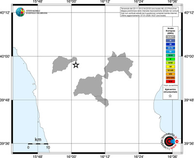 Mappa EMS - territori comuni