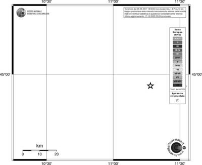 Mappa EMS - territori località