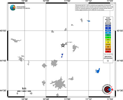 Mappa MCS - territori località