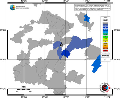 Mappa MCS - territori comuni