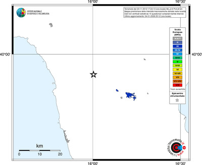 Mappa EMS - territori località