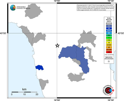 Mappa MCS - territori comuni