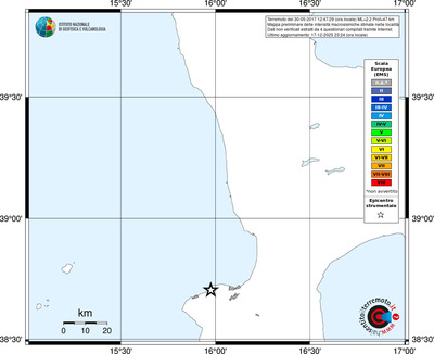 Mappa EMS - territori località