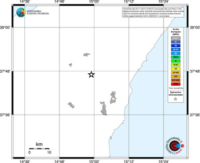 Mappa EMS - territori località