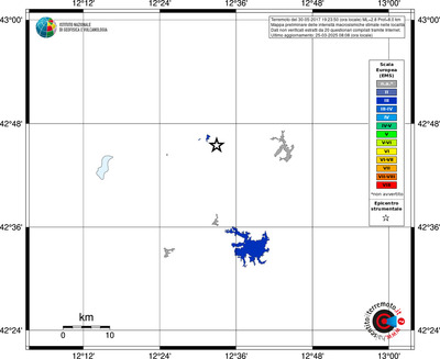 Mappa EMS - territori delle località