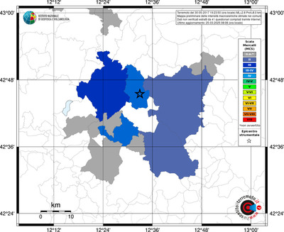 Mappa MCS - territori comunali