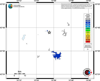 Mappa EMS - territori località