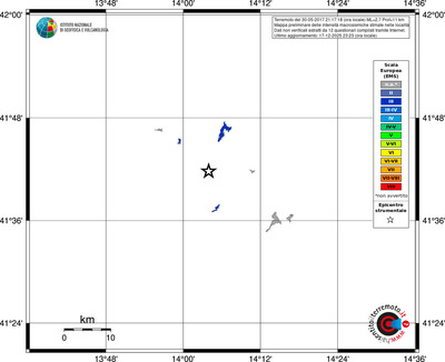 Mappa EMS - territori località