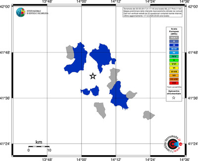 Mappa EMS - territori comuni