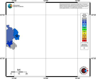 Mappa MCS - territori comuni