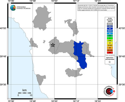Mappa EMS - territori comuni
