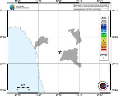 Mappa EMS - territori comuni