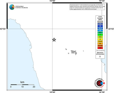 Mappa EMS - territori località
