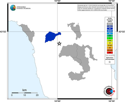 Mappa EMS - territori comuni