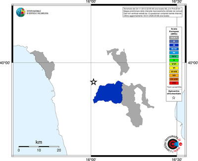 Mappa EMS - territori comuni